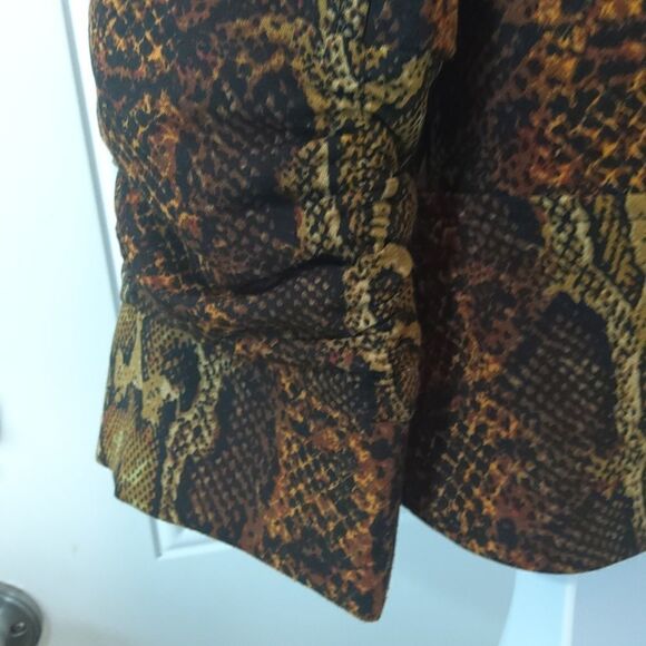 Peck & Peck animal print zippered front jacket - Picture 9 of 14